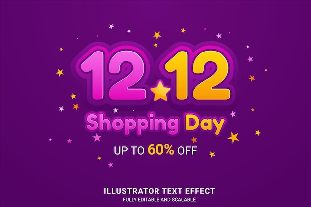 12.12 Online Shopping sale poster or flyer design