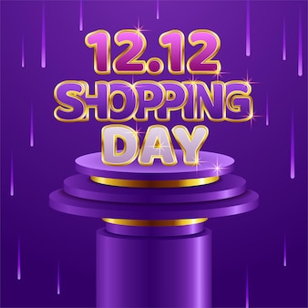 12.12 shopping day sale banner background