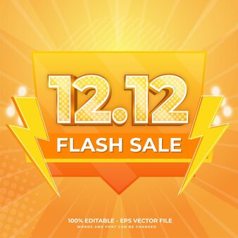 1212 special shopping day background poster text effect