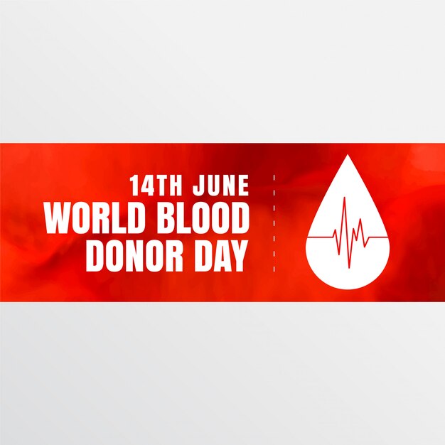 14th june world blood donor day banner