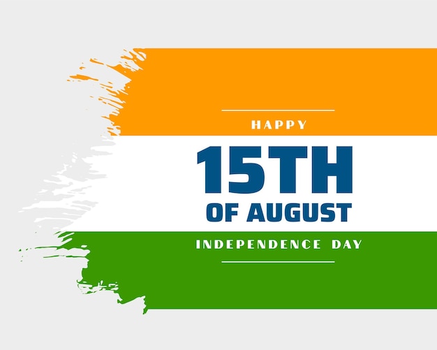 15 August Independence Day of India Celebration Poster Design – Free Vector Download