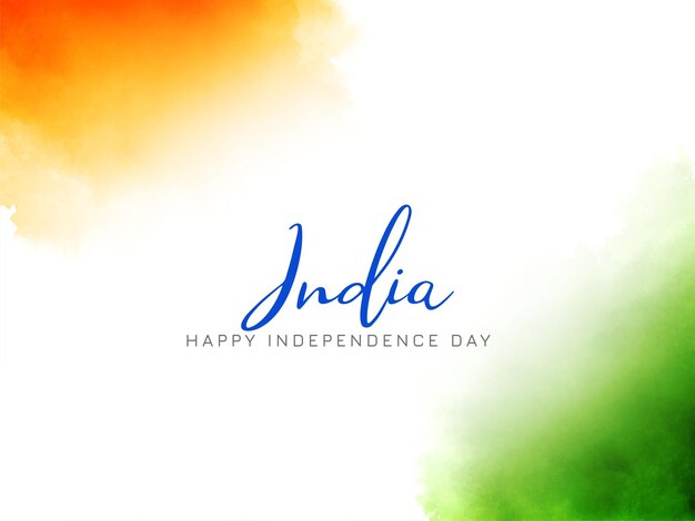 15th August Indian Independence day tricolor flag theme background