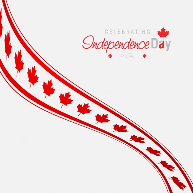 Free vector 1st of july happy canada day background