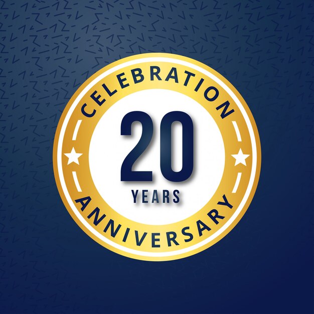 20 years of celebrations vector 