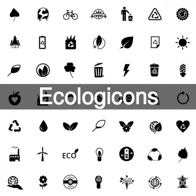 Free vector 200 ecology icon pack