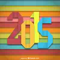 Free vector 2015 origami background