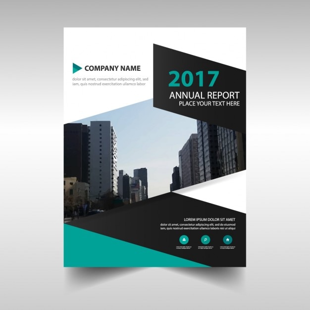 Free vector 2017 annual report abstract brochure template