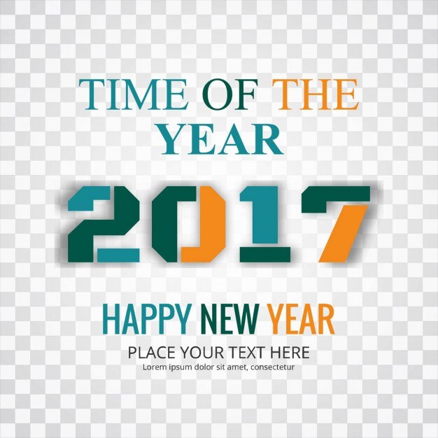 Free Vector 2017 background in modern style