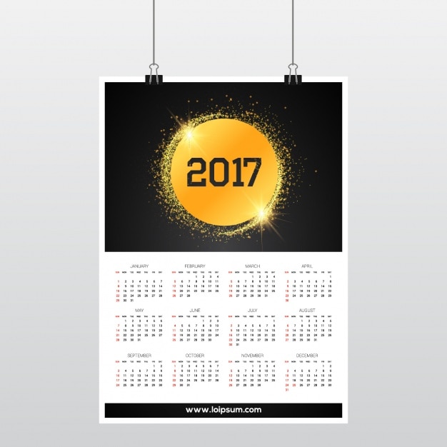 2017 calendar design