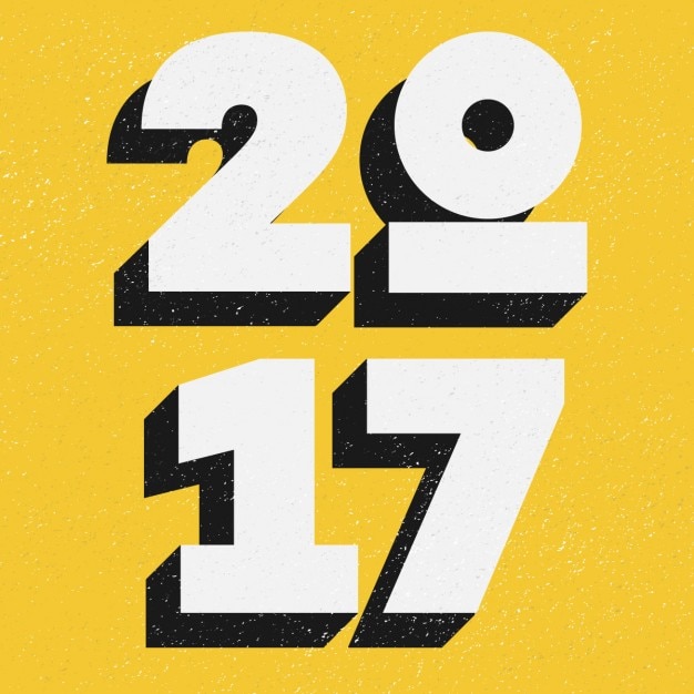 2017 on a yellow background