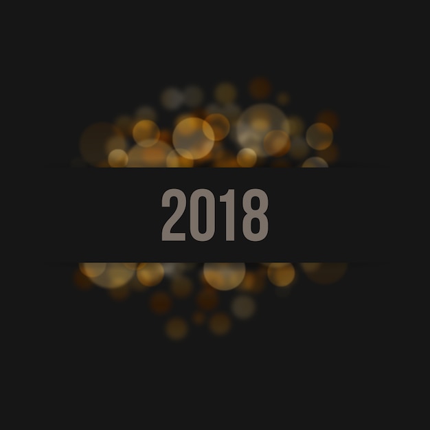 Free vector 2018 bokeh background