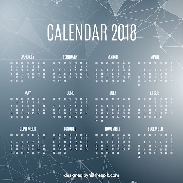 2018 calendar