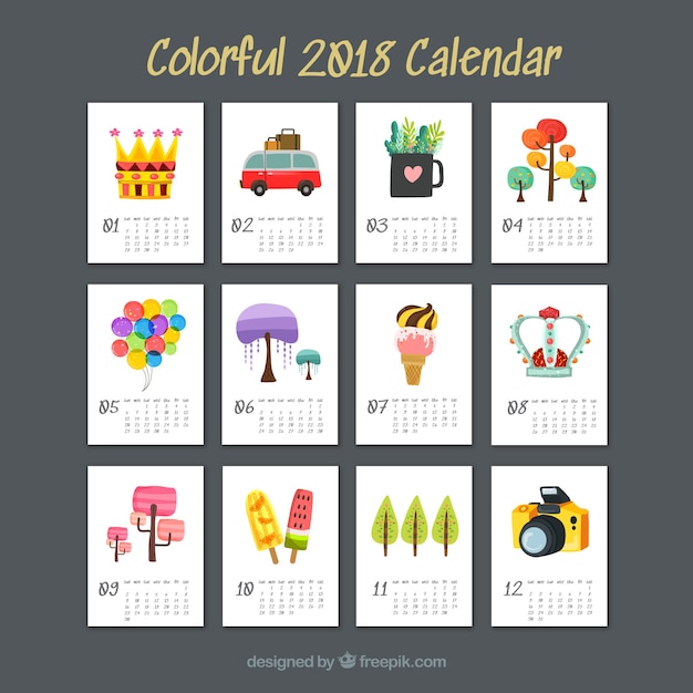 2018 calendar