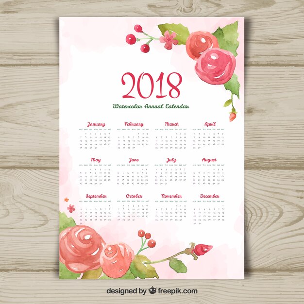 2018 calendar