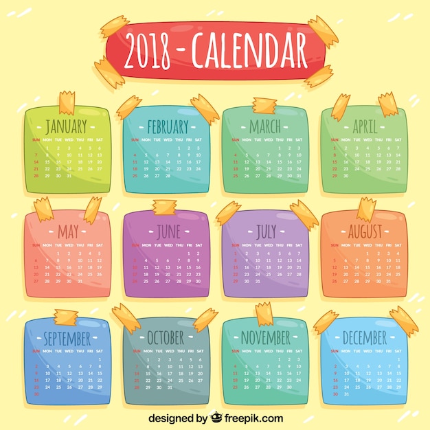 Calendario 2018