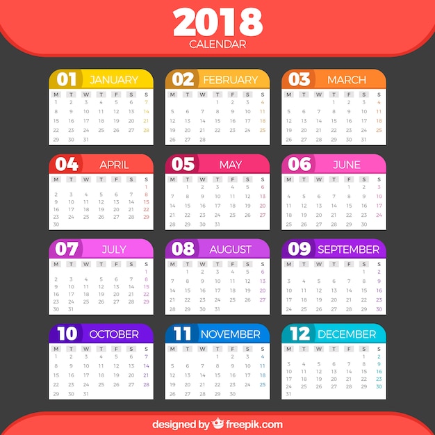 Calendario 2018