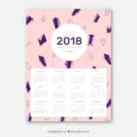 Vettore gratuito calendario 2018