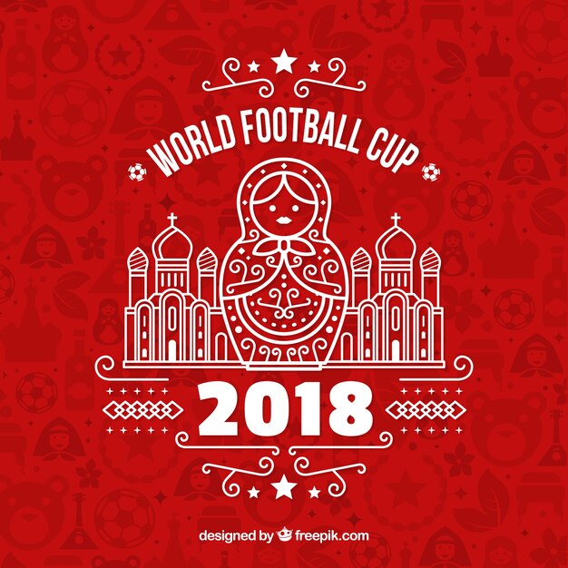 2018 world football cup background