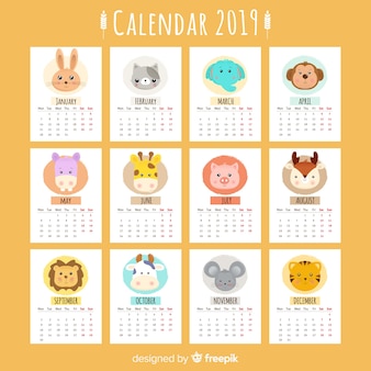 2019 calendar