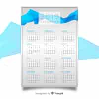 Vettore gratuito calendario 2019