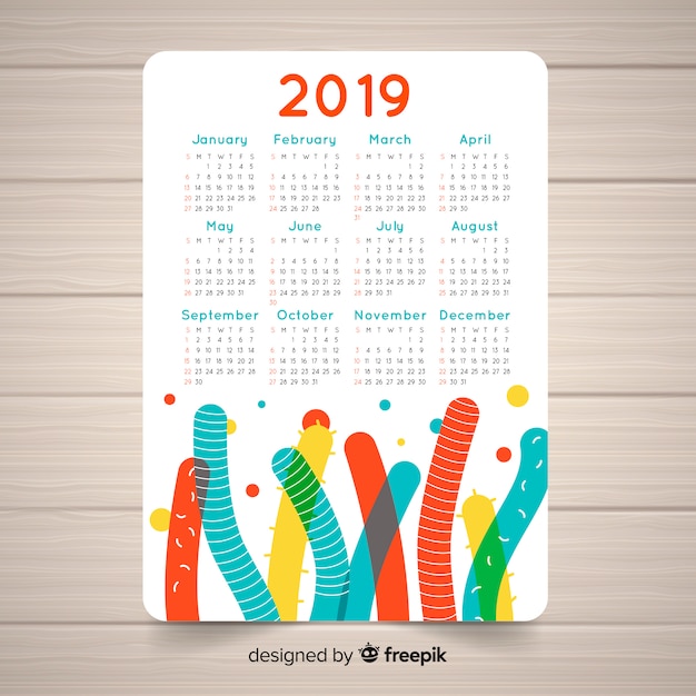 2019 calendar