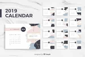 Vettore gratuito calendario 2019