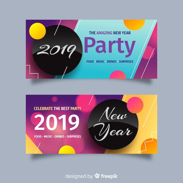 2019 new year party flyer