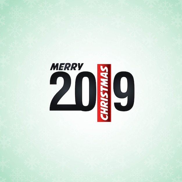 2019 new year typographic design vector