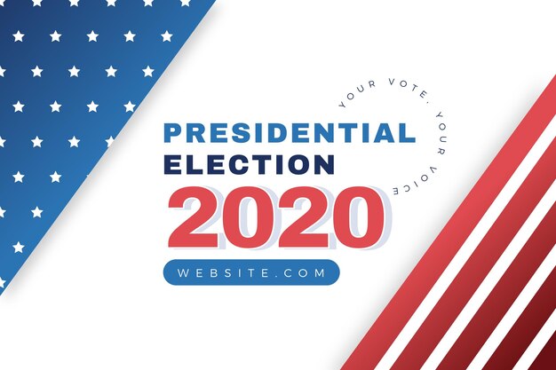 2020 us presidential election background style