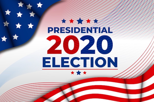 Sfondo delle elezioni presidenziali americane del 2020