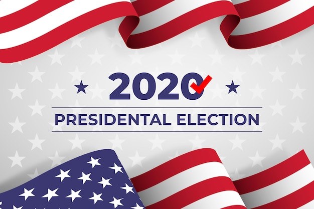 Vettore gratuito elezioni presidenziali americane del 2020 - contesto