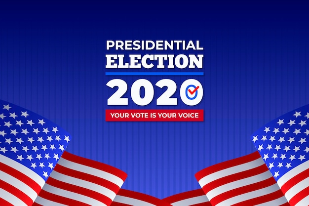 Free vector 2020 us presidential election - background