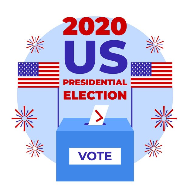 2020 us presidential election ballot in box
