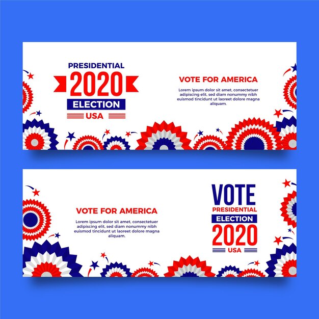 2020年米国大統領選挙バナーテンプレート