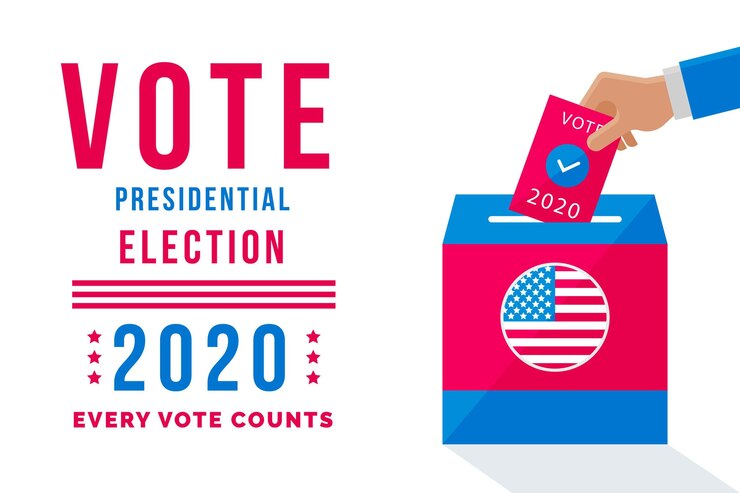 Free Vector 2020 us presidential election concept
