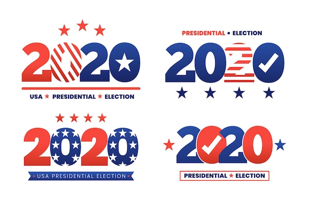 2020 us presidential election logo collection