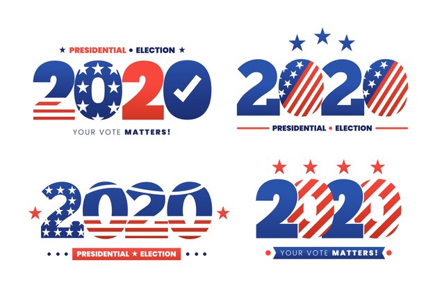 2020 us presidential election logo collection