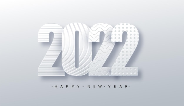 2021 happy new year background. 2021 number paper art text design. holiday illustration