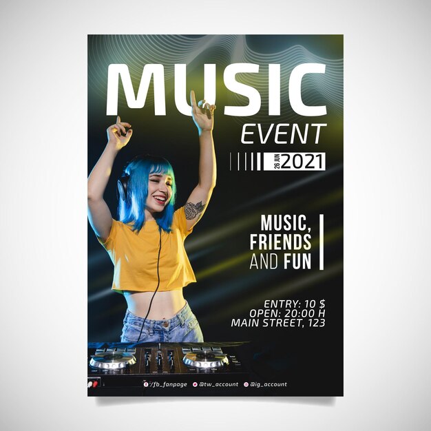 2021 music event poster