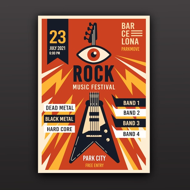 2021 poster dell'evento musicale