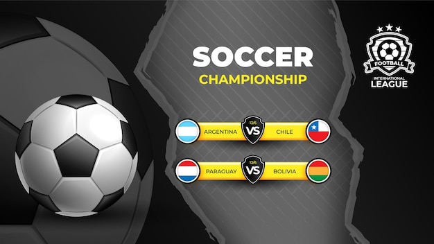2021 soccer tournament sports banner template