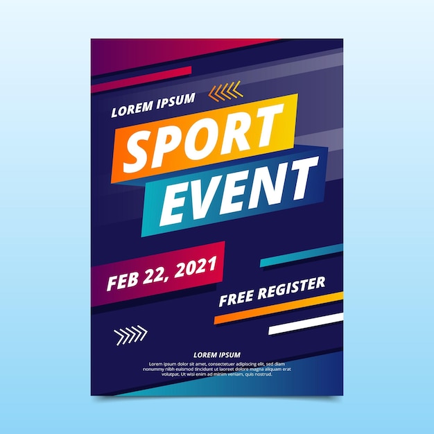 2021 sporting event poster template