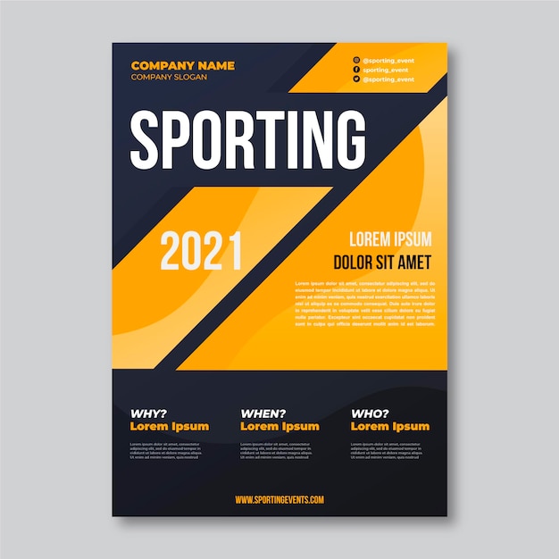 2021 sporting event poster template