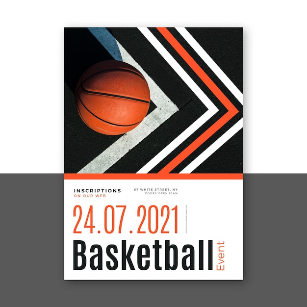 Free vector 2021 sporting event poster