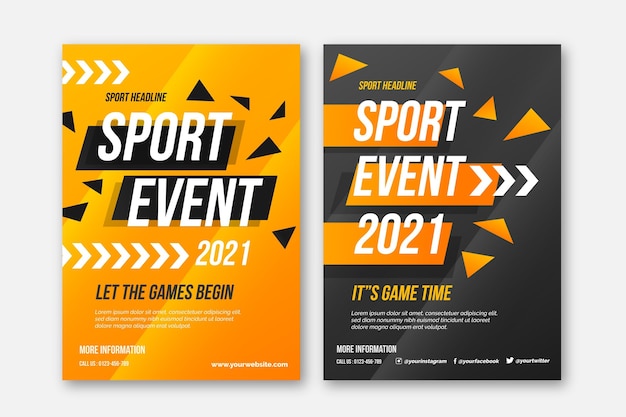 2021 poster di eventi sportivi