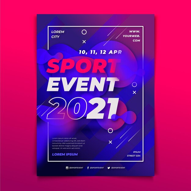 2021 sporting event poster