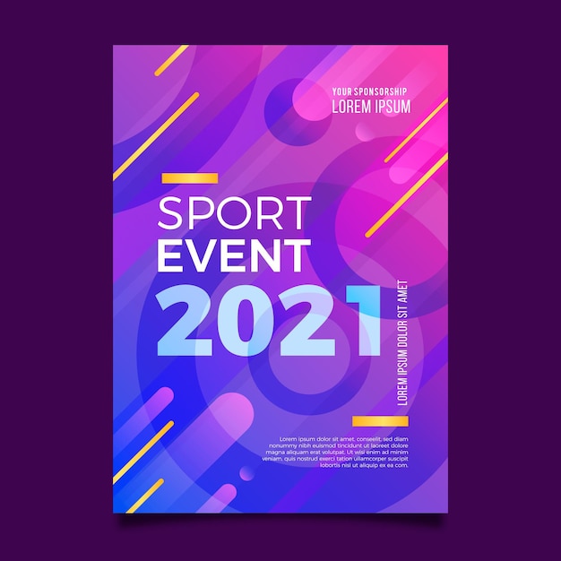 2021 poster di eventi sportivi