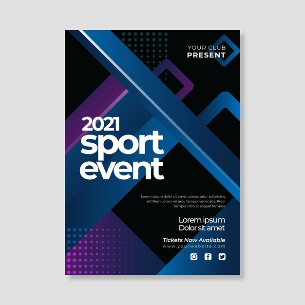 2021 sports event poster template