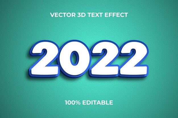 2022 3d editable text effect design