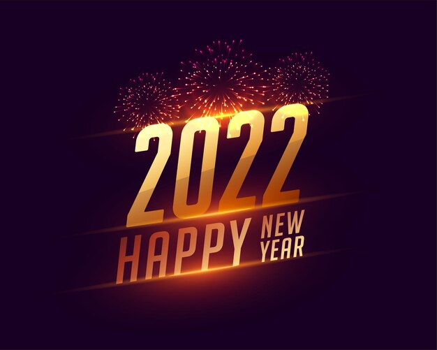 2022 happy new year celebration party fireworks background